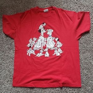 VINTAGE 101 Dalmatians 90s single stitch tee